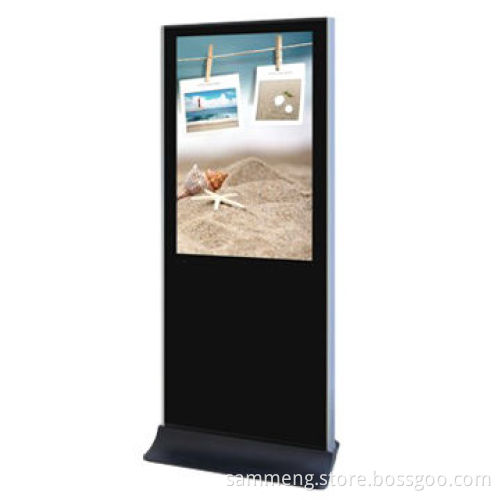 42-inch floor standing LCD USB video advertising player with easy operation and 1,920 x 1,080p